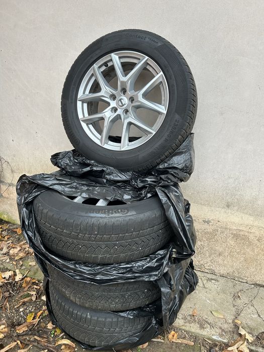 Set 4 jante Volvo cu anvelope iarna 235 60 r18 Continental DOT 1719