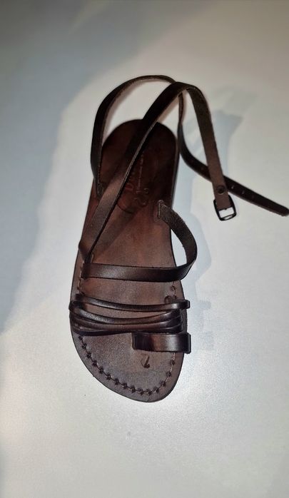 Sandale de dama din piele naturala in stil grecesc