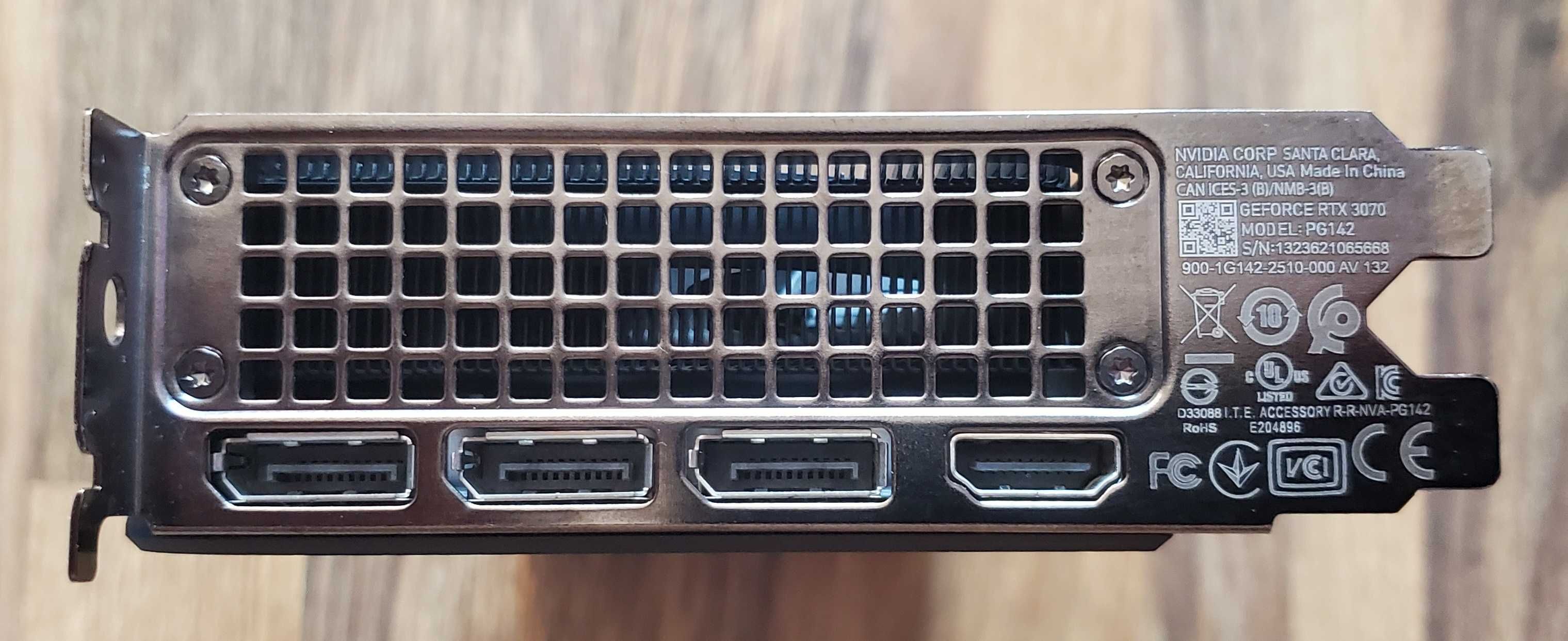 Видео Карта: NVIDIA GeForce RTX 3070 Founders Edition - 8GB GDDR6