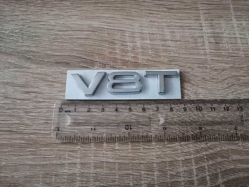 Ауди Audi V8T емблеми надписи сребристи