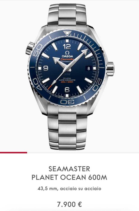 CEAS OMEGA SEAMASTER - Planet Ocean Blue 600M - Cal. 8900 - 43.5mm !