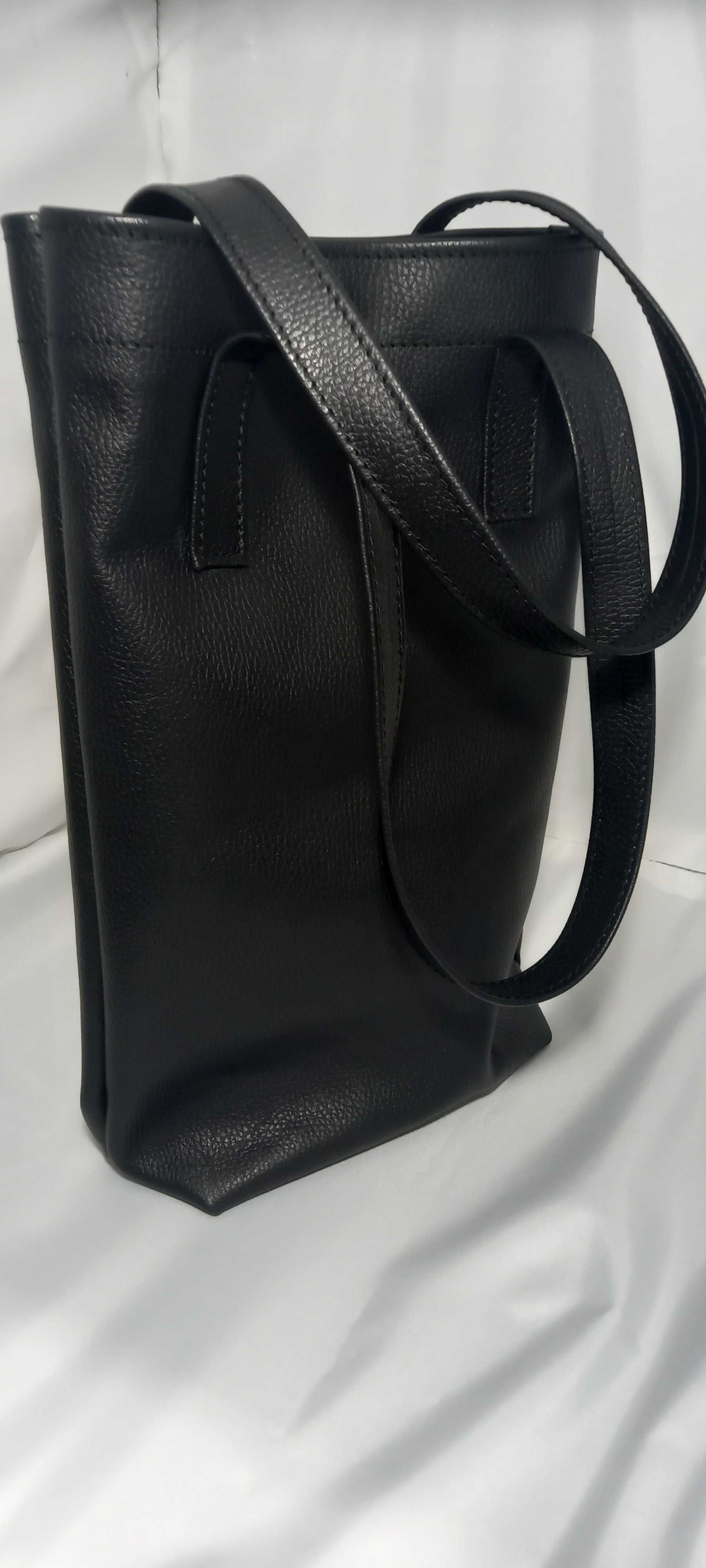 Tote bag >Piele Neagra Bizonata