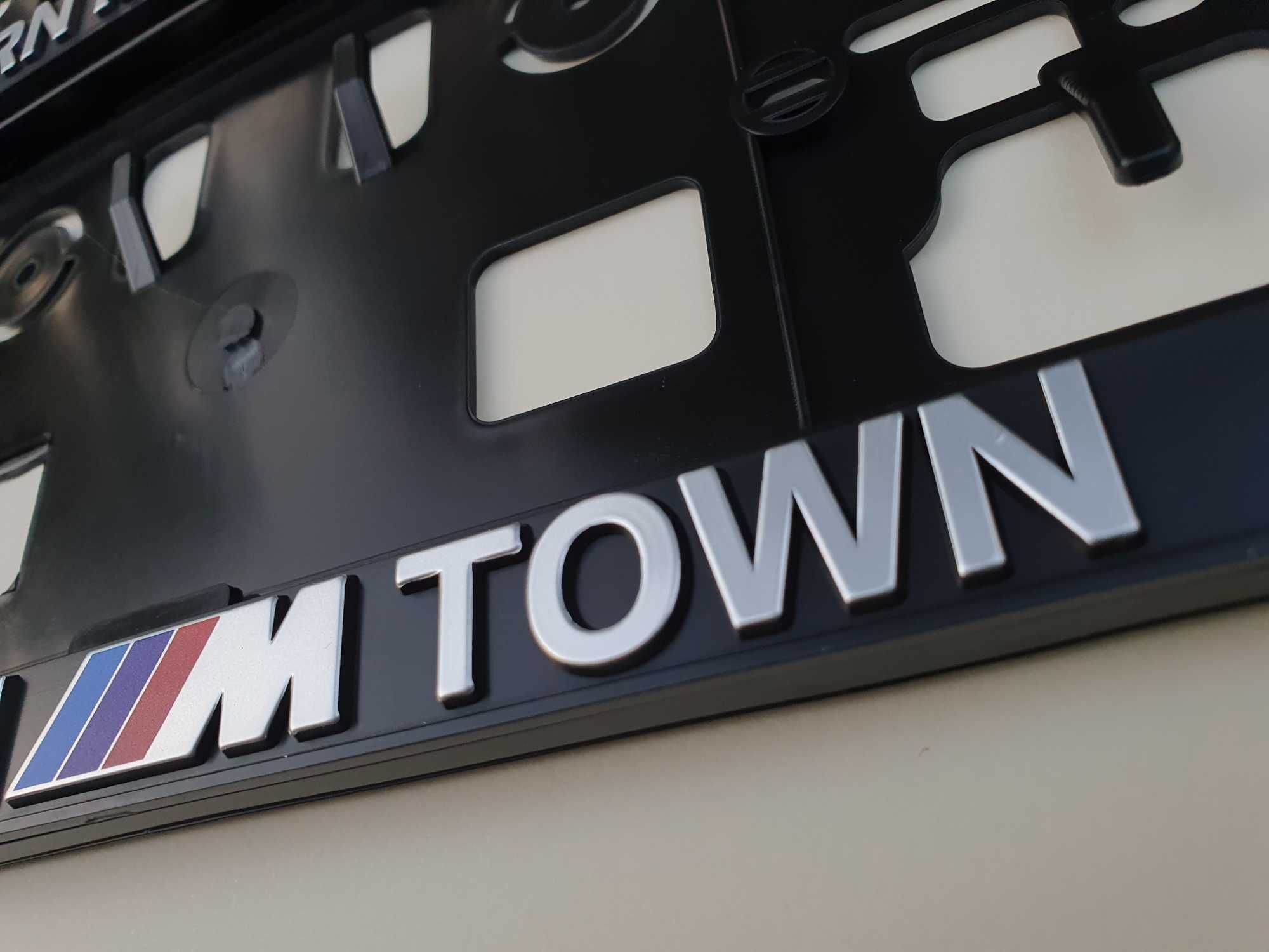 2 броя Рамки за номер BMW BORN IN M TOWN