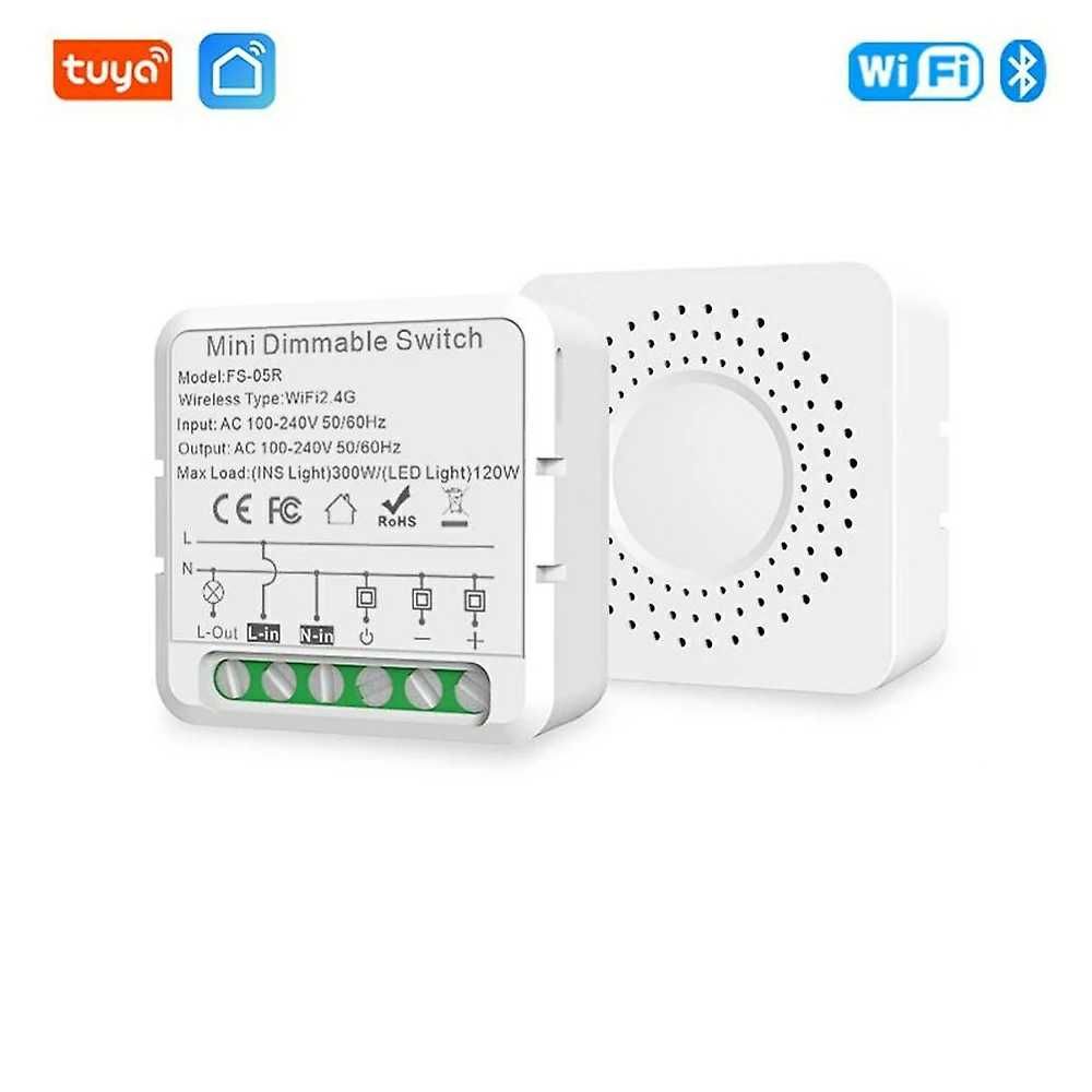 Intrerupator Tuya LED Dimmer WiFi Smart Light Control Switch 220V