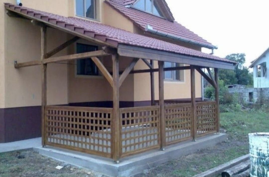 Terase din lemn -foișoare la comanda -pergole modele moderne -leagăne