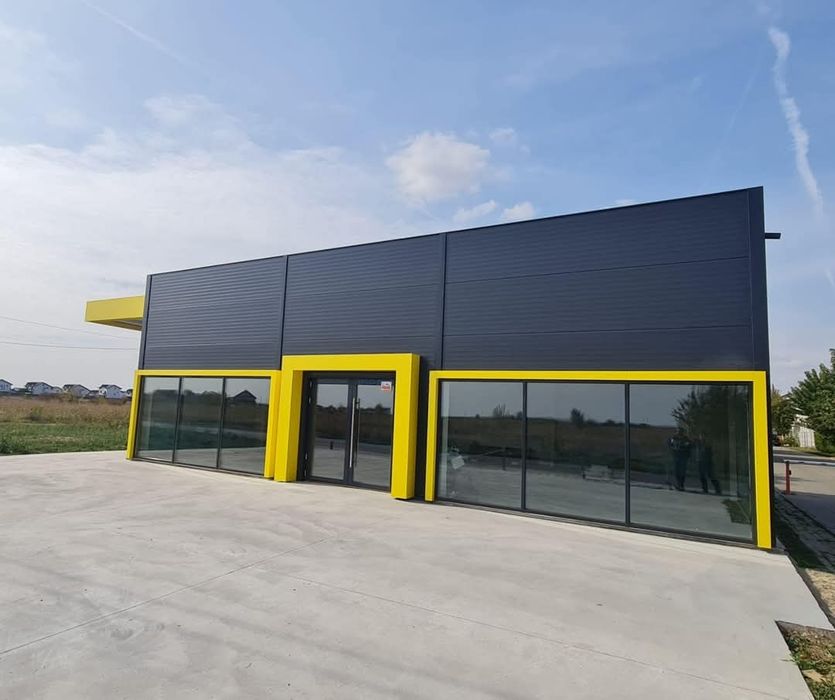 Hală metalică spațiu comercial, pentru informații detaliate contactați