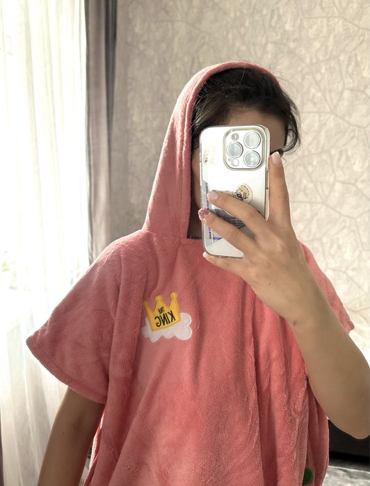 Полотенце халат балахон после душа