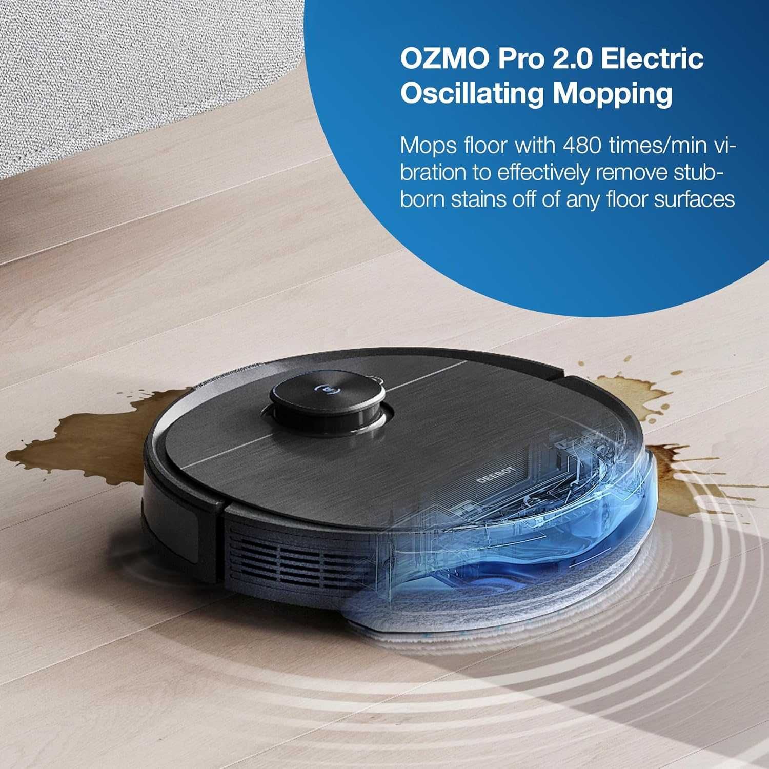 Прахосмукачка робот Ecovacs Deebot T9 AIVI с моп камера/видео 3000Pa