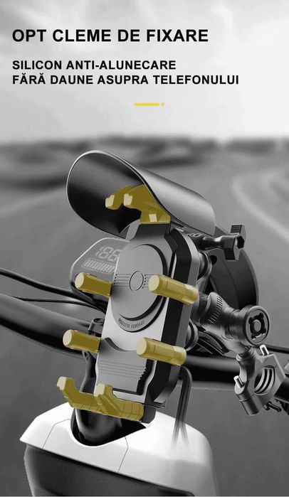 Suport telefon moto, atv, scuter incarcare prindere ghidon/oglinda