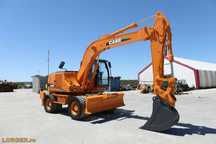 Case WX145 Excavator pe pneuri Case WX145