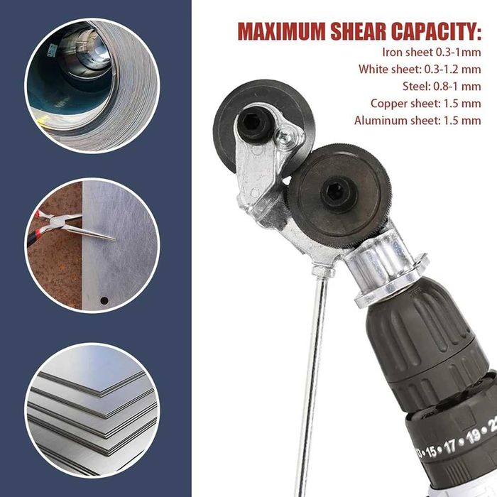 Adaptor bormasina pentru tabla si taieri precise in metalice. Noua!