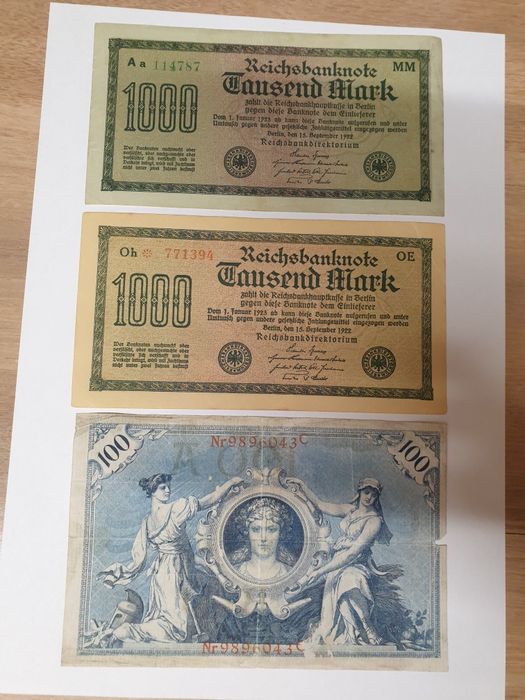 Bancnote nemtesti marci germane