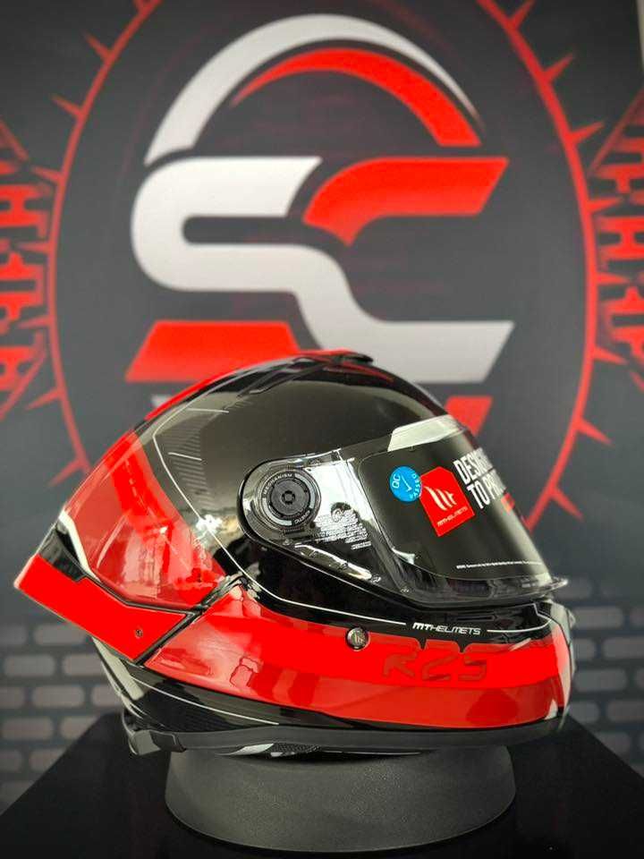 НОВА Каска MT Thunder 4 SV R25 B35 BLACK/RED