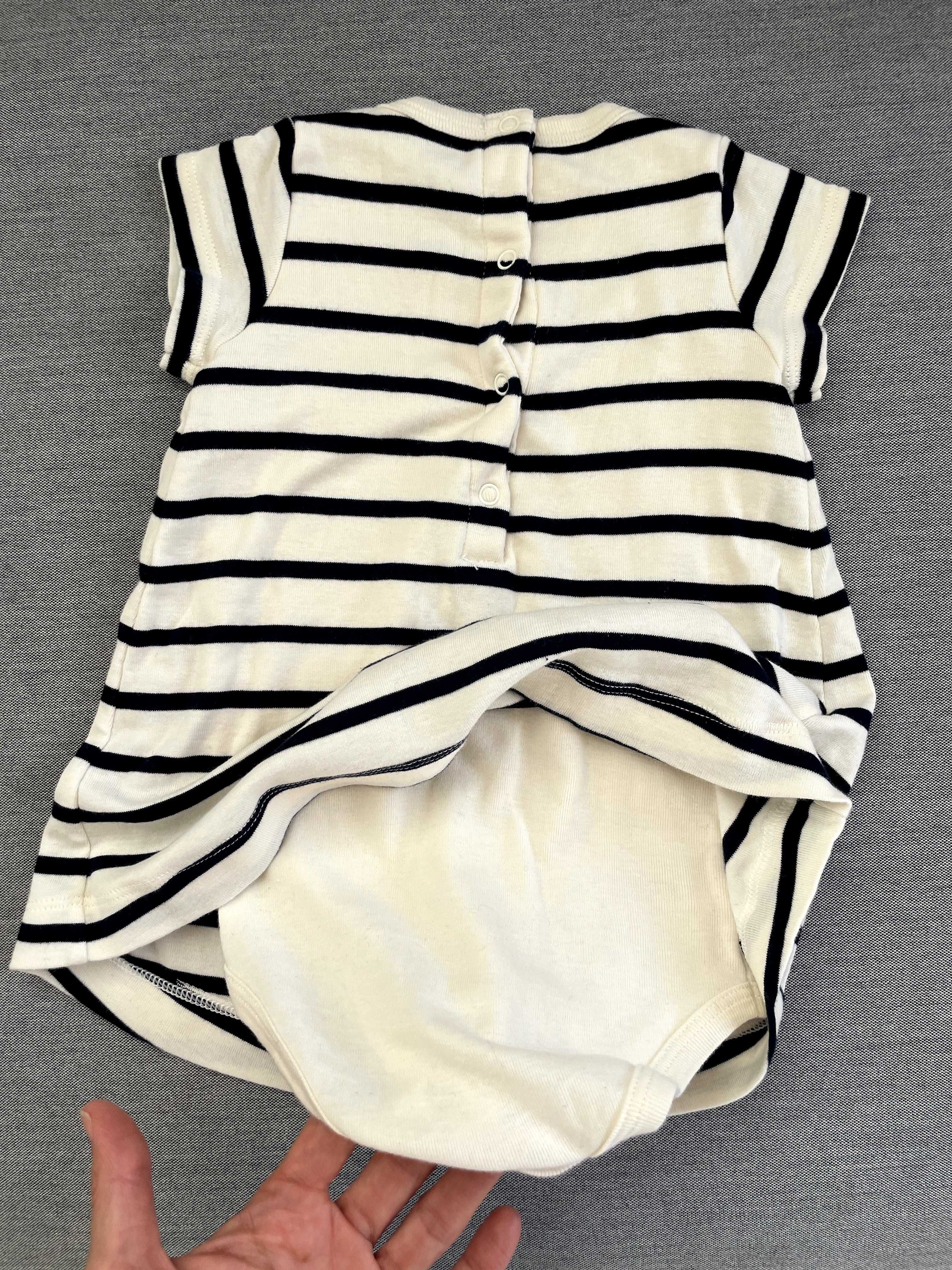 Petit bateau рокля с боди, размер 67 см