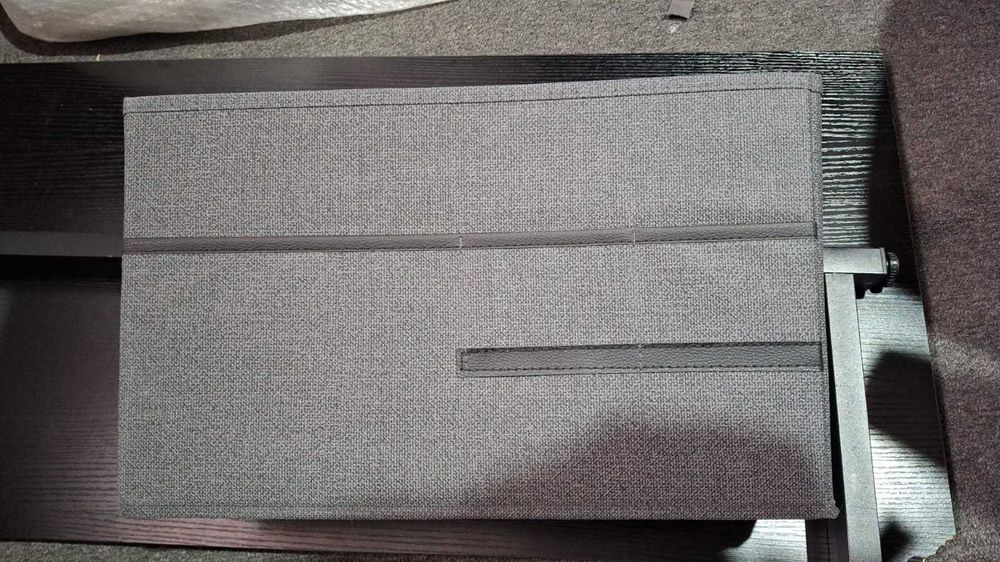 Birou ODK, 80 x 40 x 73.5 cm, suport casti si buzunar lateral, negru