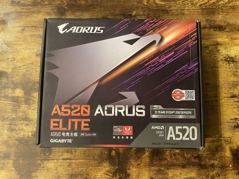 Материнские платы / GIGABYTE AORUS A520 ELITE / AM4 / Алматы