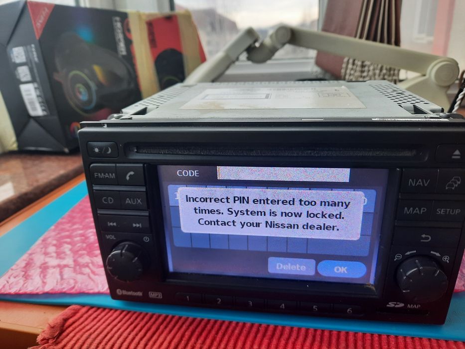 Nissan System locked contact dealer pin save