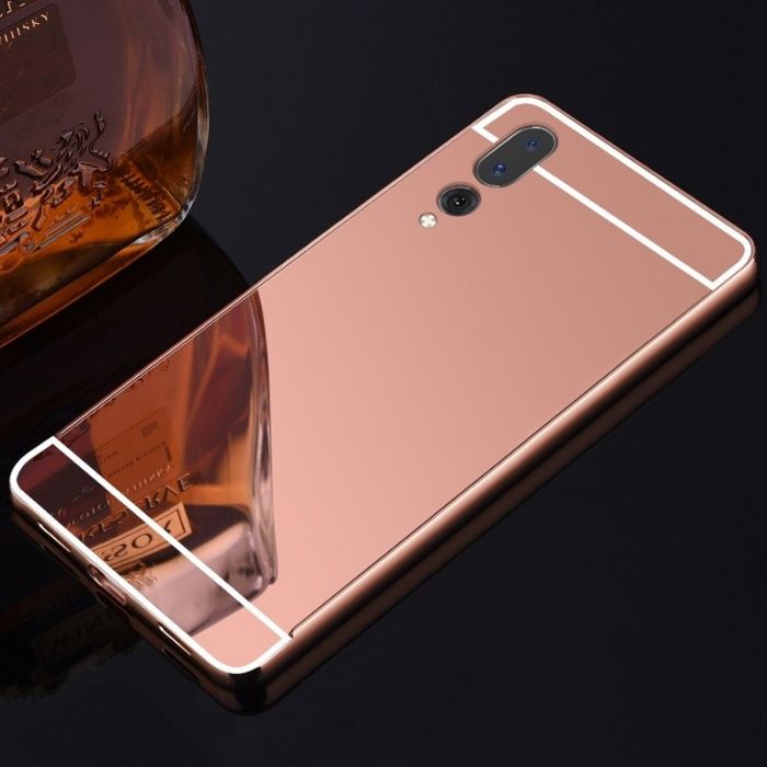 Огледален алуминиев бъмпер кейс калъф HUAWEI P20 PRO, P20 Lite, P20