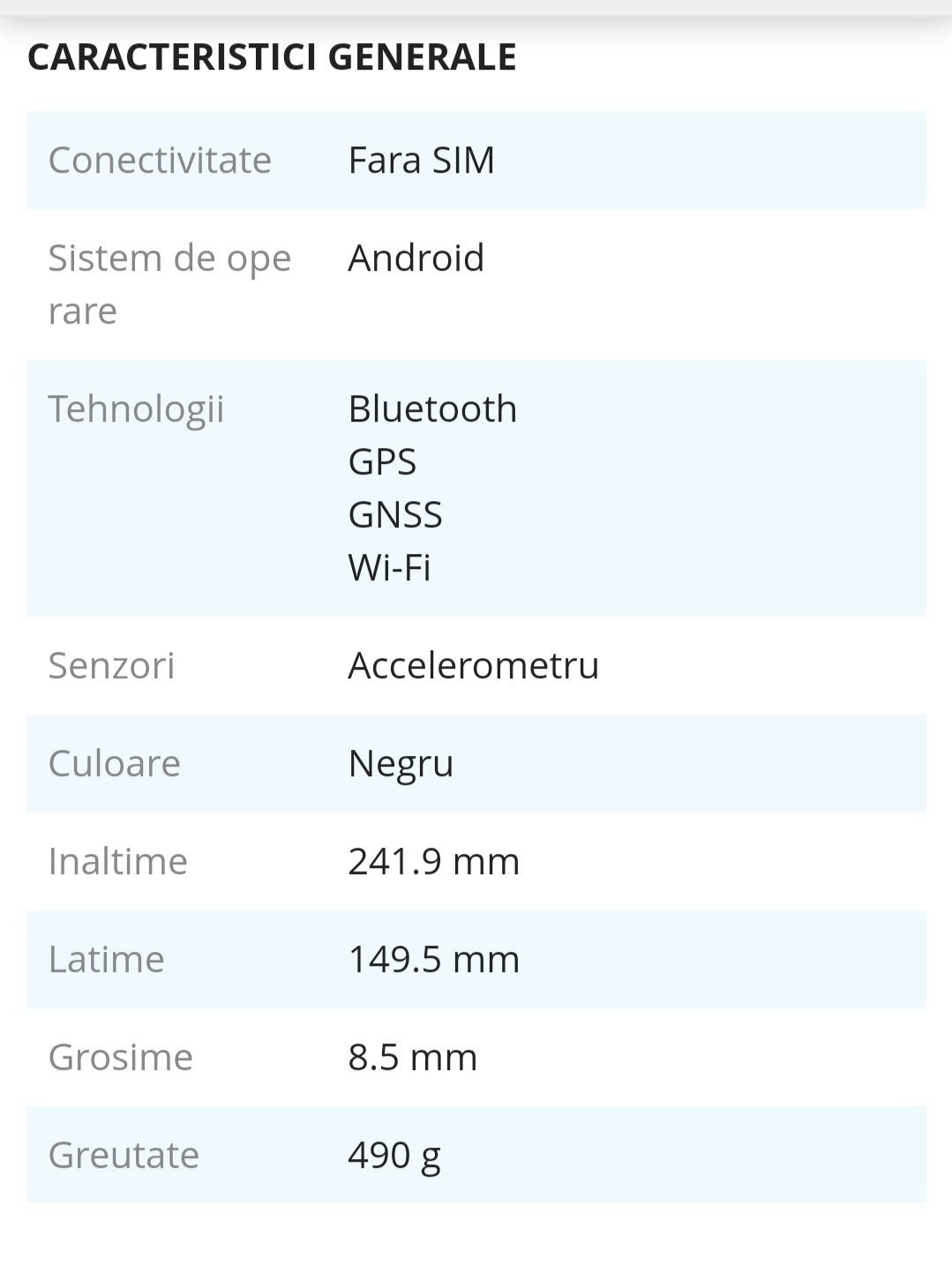 Tableta Samsung galaxy tab E T560