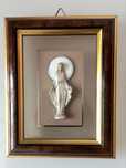 OFERTA! Icoană italiană scluptată și argintată-cadou ideal de Sf Maria