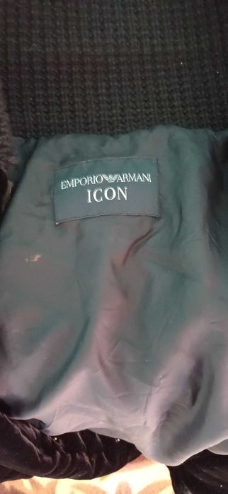 Geaca din catifea EMPORIO&ARMANI