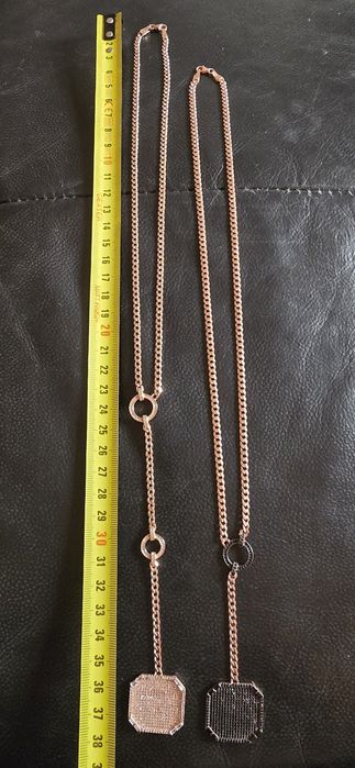 Lănțișoare argint aurit roze