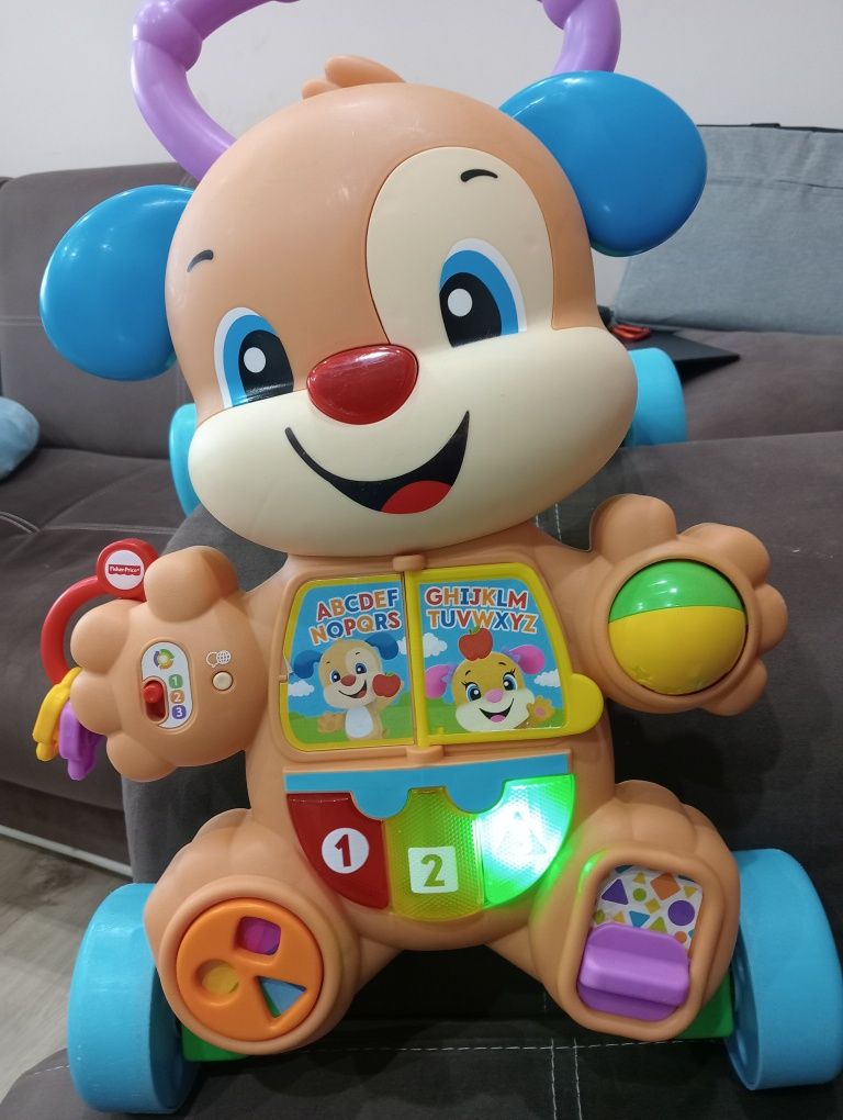 Проходилка за бутане Fisher Price Smart Stages Музикално кученце, на б