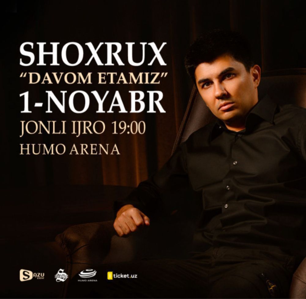 Shoxrux Концерт билет бор 2 та фанзона