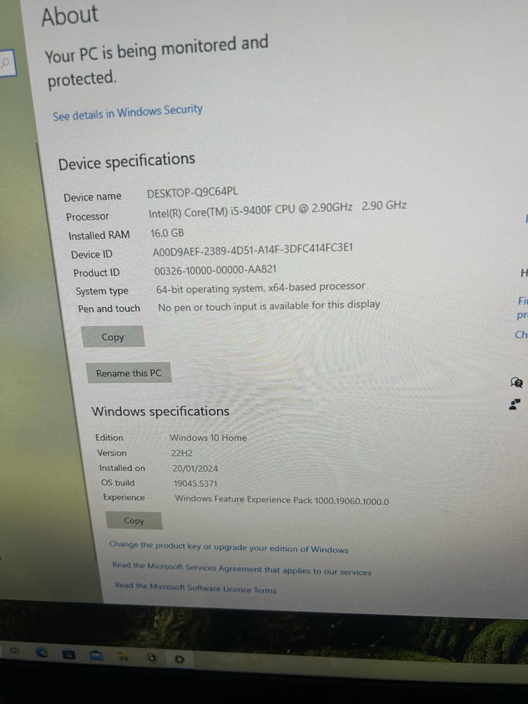 PC Gaming Myria i5-9400F / GTX 1060 6GB / 16GB RAM / SSD + HDD