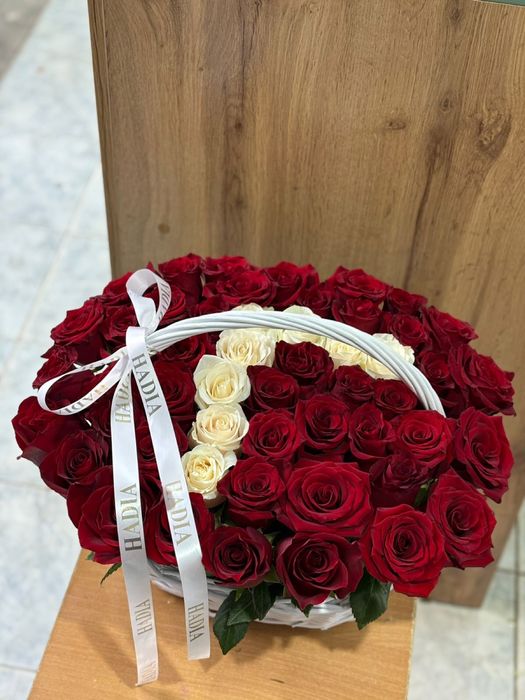 Цветы букет розы 51 штук