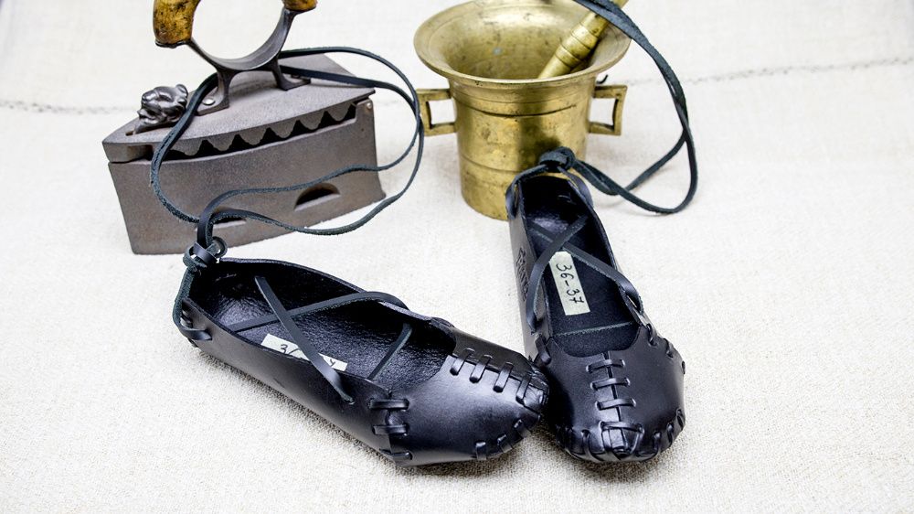 Opinci din Piele Popular Brau IE Dansuri Serbare Copi