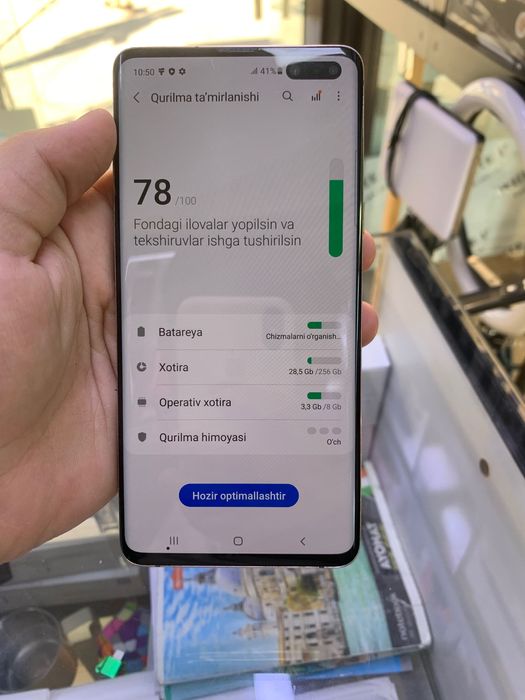 Samsung s10 5g 8/256 holati yaxshi