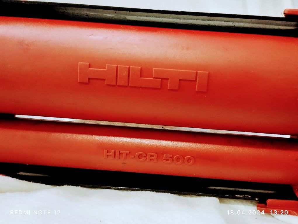 Hilti HDE500-A22 пистолет за двукомпонетно лепило