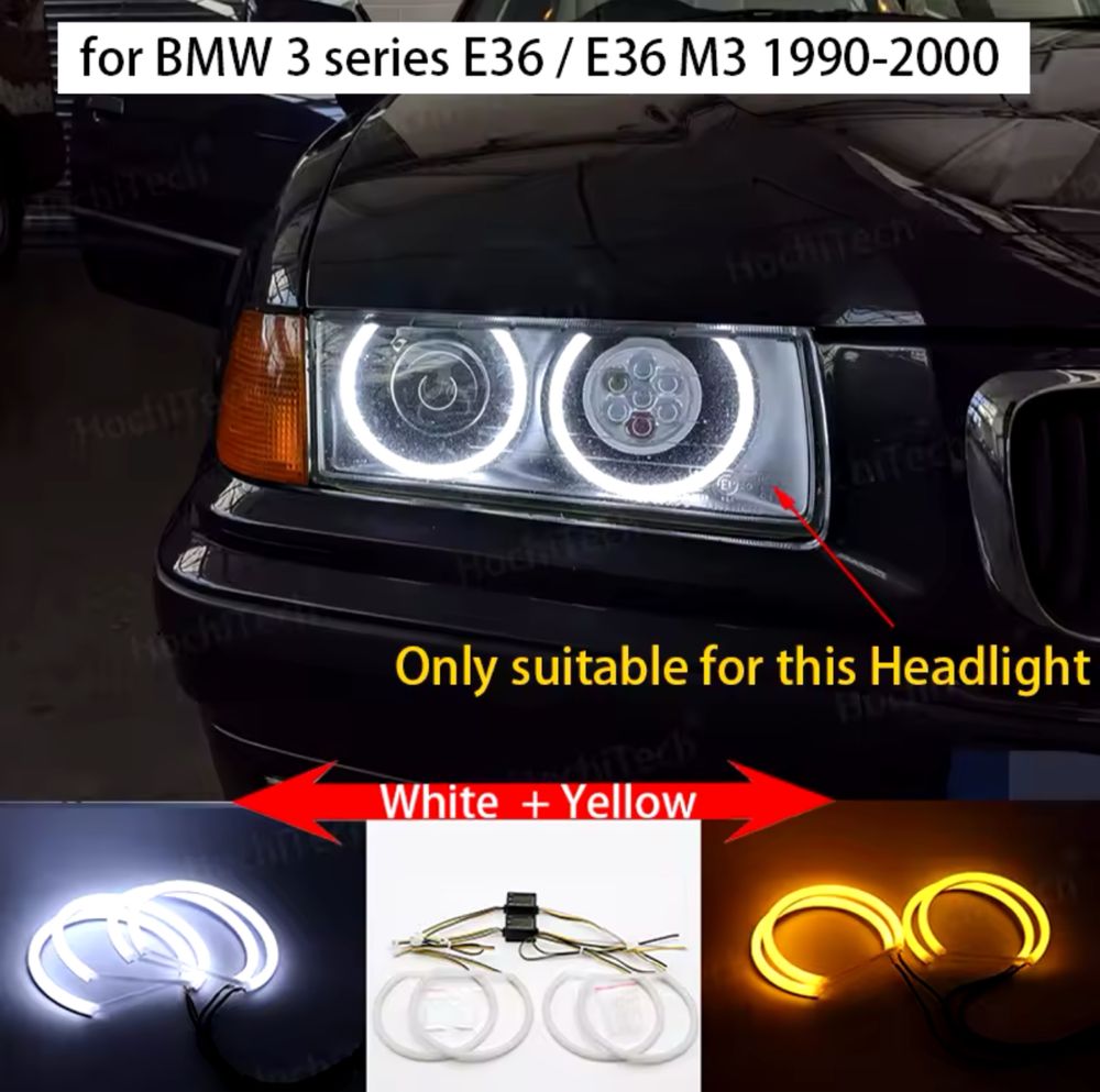 Cotton angel eyes BMW E36 Ангелски очи за Е36
