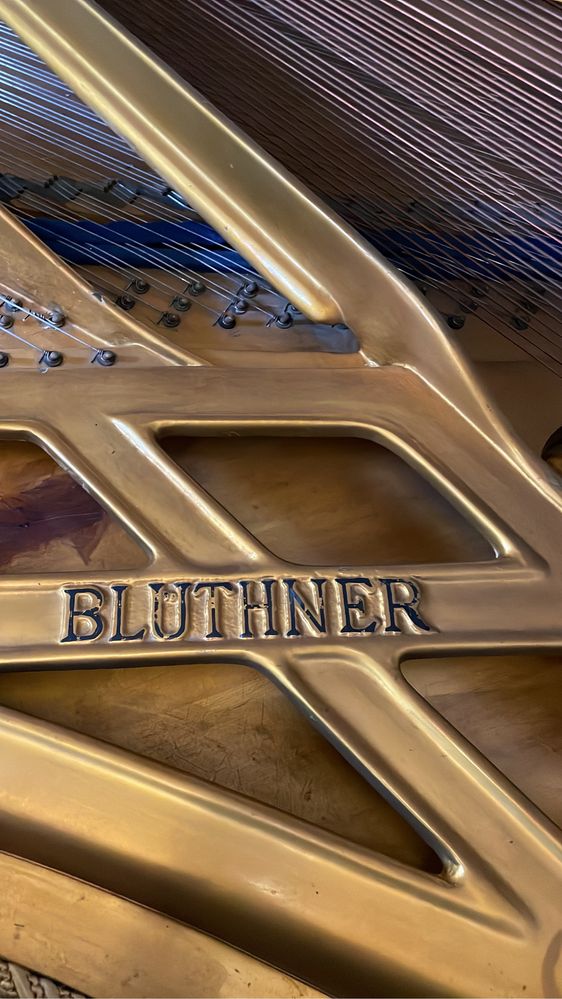 Рояль белый пианино салонный Bluthner универсальный