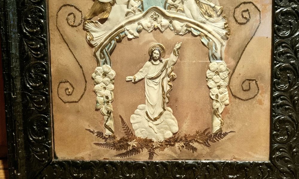 Icoana cu Isus Cristos, veche de 100 de ani, deosebită