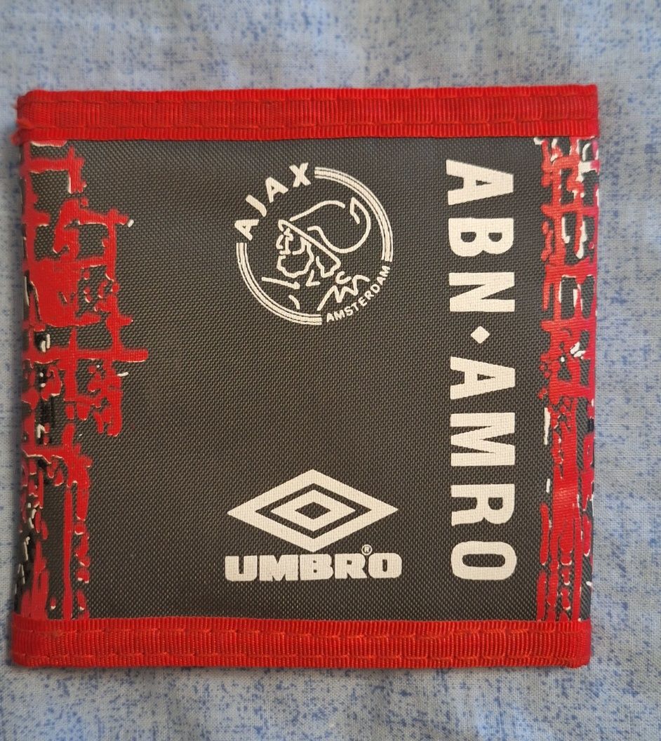 Унисекс портфейл Umbro AJAX, дамско портмоне естествена кожа