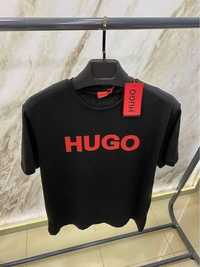 Мъжка памучна черна тениска Hugo  ORIGINAL