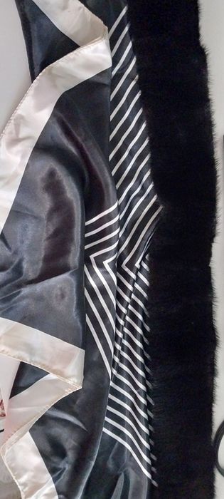 Платок с норковым мехом