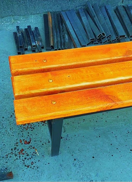 Скамейка без спинки 2мт, урно