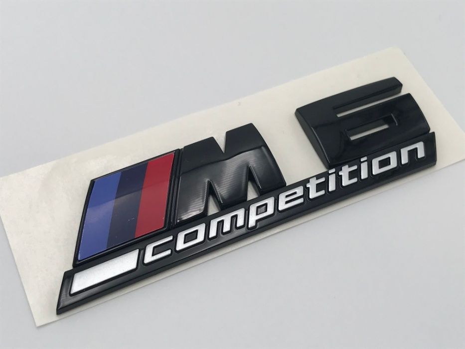 Emblema BMW M6 COMPETITION spate negru