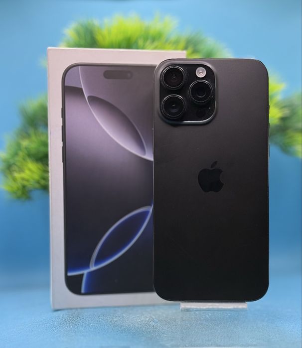 ГАРАНЦИОНЕН!!! Apple iPhone 16 Pro Max, 256GB, 5G, Black Titanium