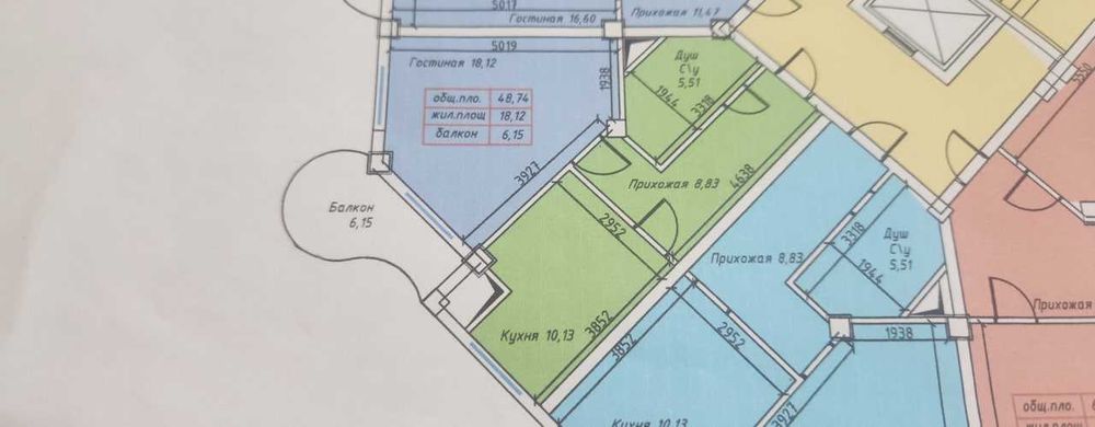 1-комнатная квартира China House, новый ремонт, мебель, техника (МА)