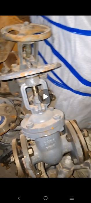 Задвижка сотилади комплект болт, гайка, фланецлари билан