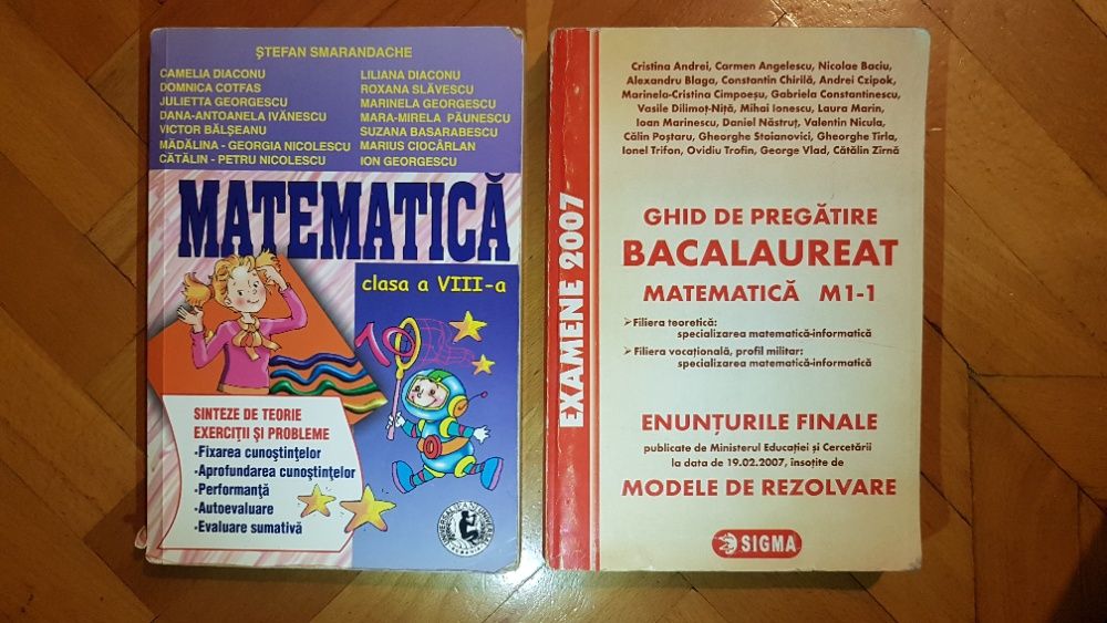 Culegere / Manual liceu / Gimnzaiu / Scoala Generala / bac Mate Fizica