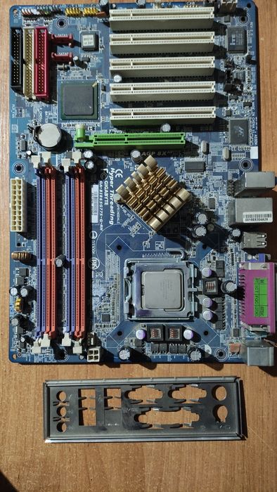 Продам материнскую плату + процесор + озу + видеокарту + звуковую карт