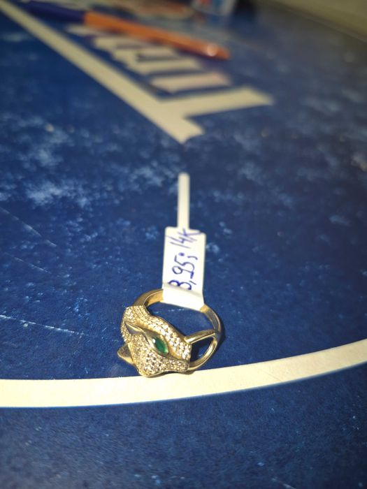 Inel aur , purtat de cateva ori , 14 karate , 3,95 grame