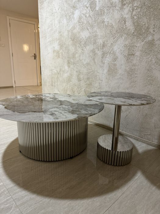 Комплект холни маси мрамор