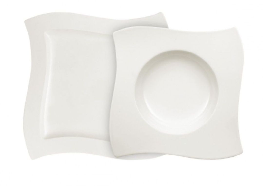 Set complet pentru masa 40 de piese Villeroy&Boch, portelan alb