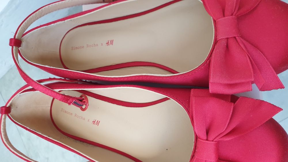 HM & Rocha pantofi NOI fetita satin 33